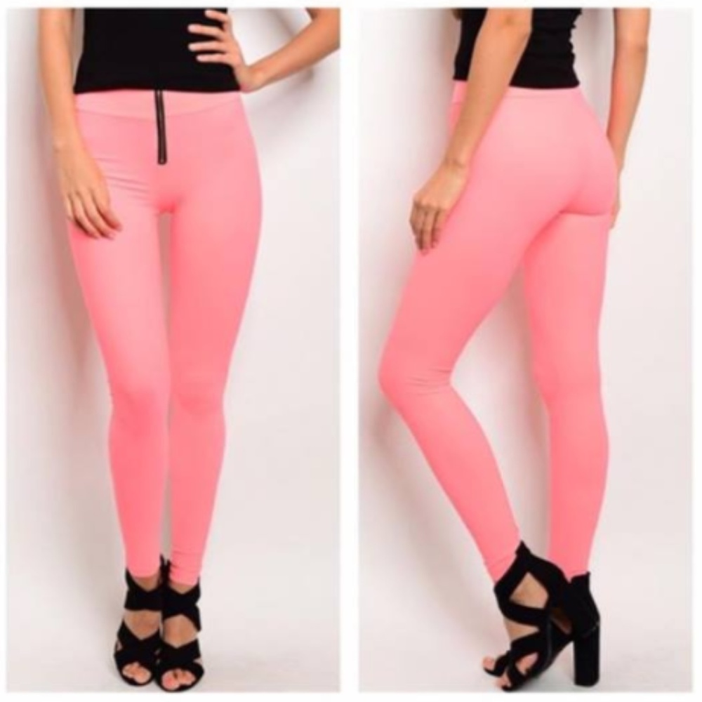 Neon Pink/Coral Leggings